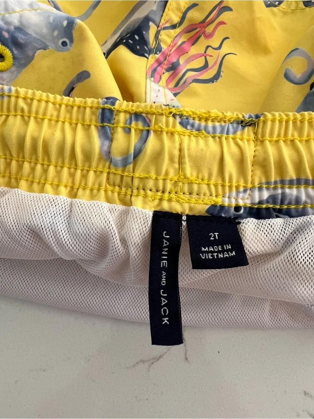Janie and Jack Recycled Sea Friends Swim Trunk